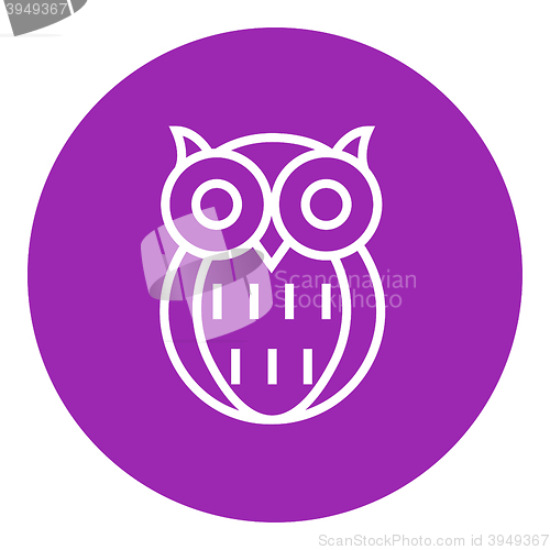 Image of Owl line icon.