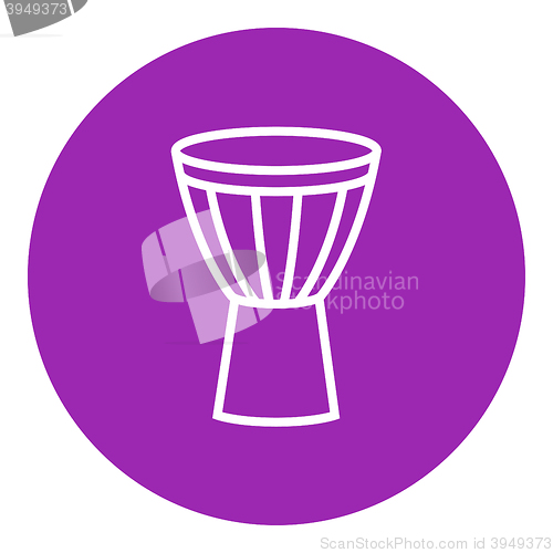 Image of Timpani line icon.