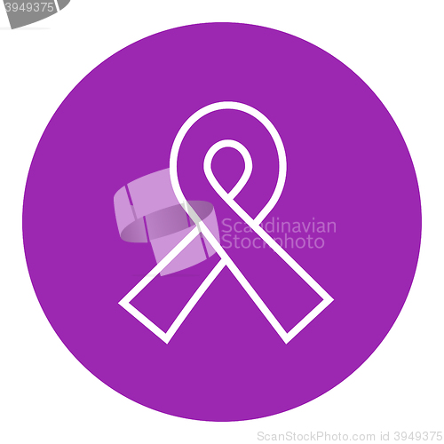 Image of Ribbon line icon.