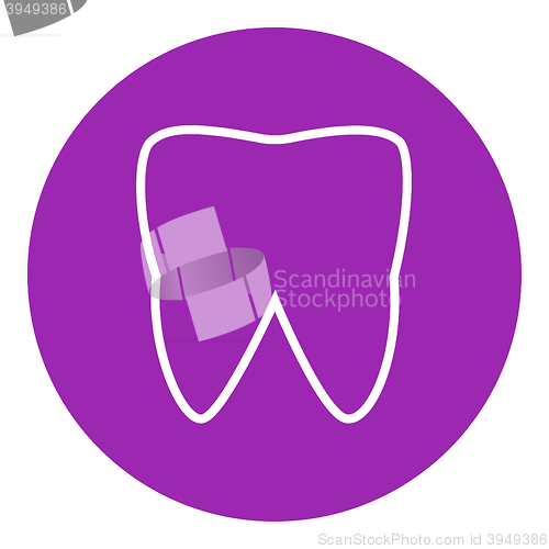 Image of Tooth line icon.