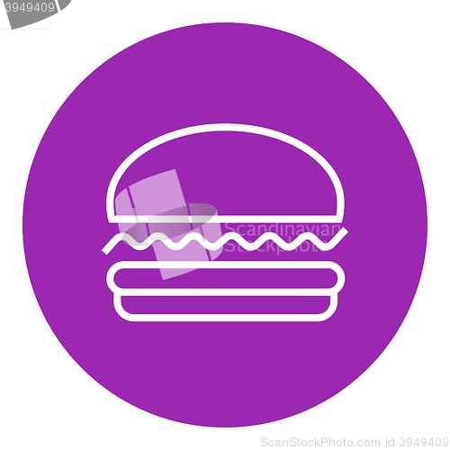 Image of Hamburger line icon.