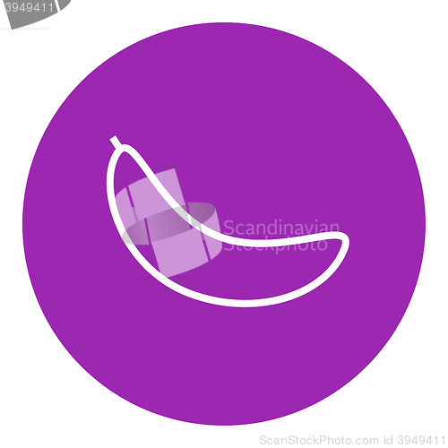 Image of Banana line icon.
