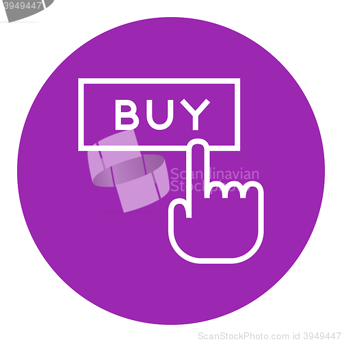 Image of Buy button line icon.