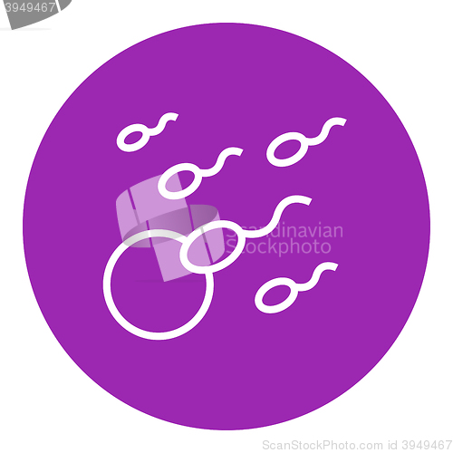 Image of Fertilization line icon.