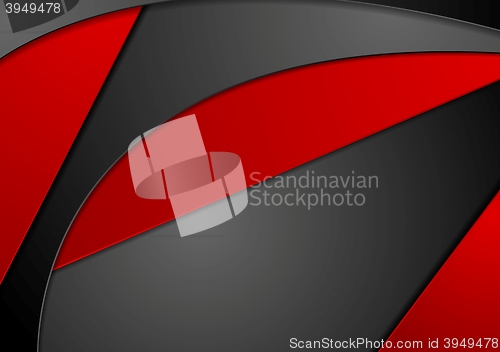 Image of Red black wavy corporate background