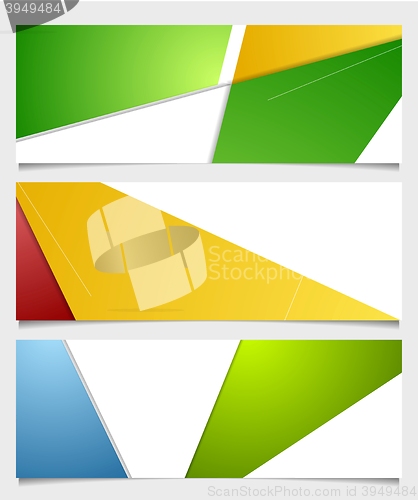 Image of Abstract corporate minimal banners