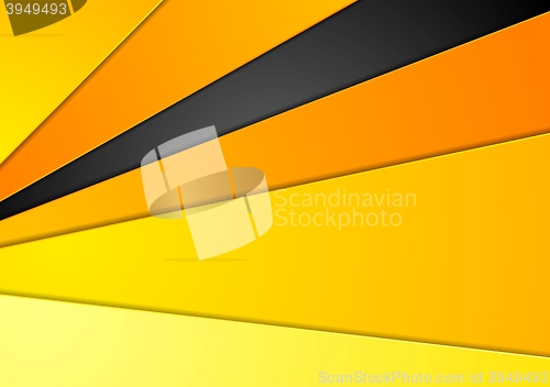 Image of Abstract orange black corporate design