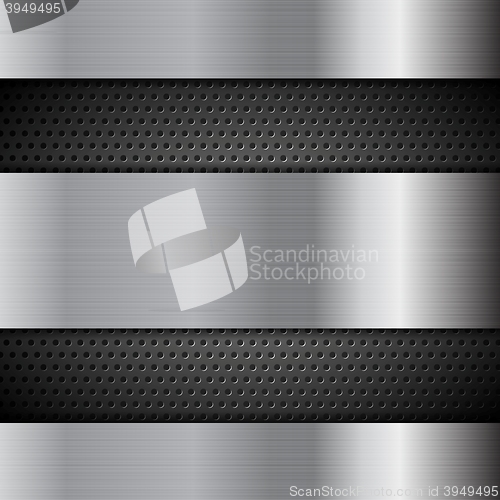 Image of Metal perforated texture technology background