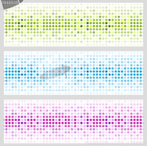 Image of Abstract shiny light circles banners