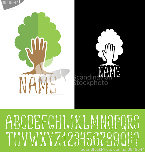 Image of Logotype with font