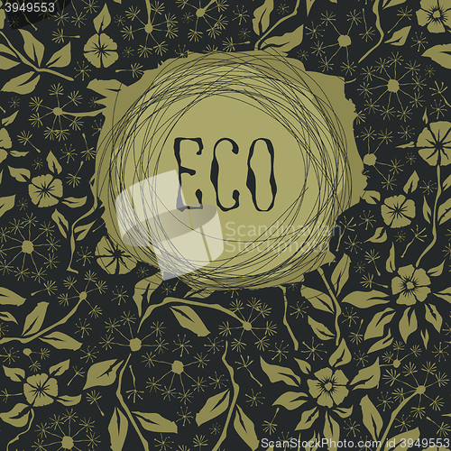 Image of Seamless pattern with flower