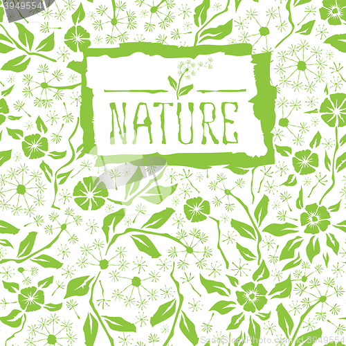 Image of Seamless pattern with flower