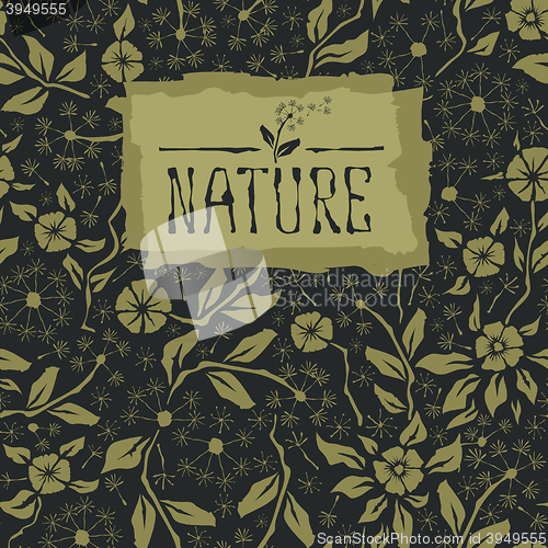 Image of Seamless pattern with flower