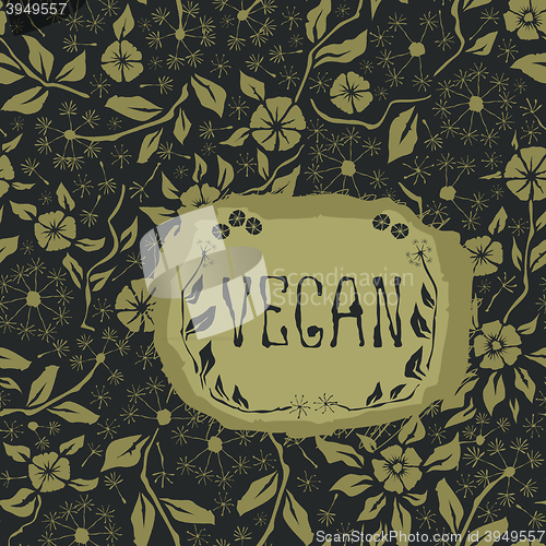 Image of Seamless pattern with flower