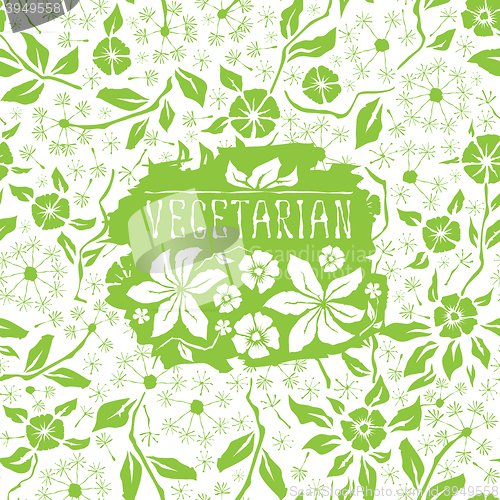 Image of Seamless pattern with flower