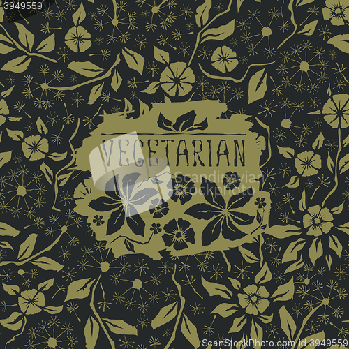 Image of Seamless pattern with flower