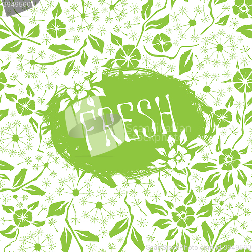 Image of Seamless pattern with flower