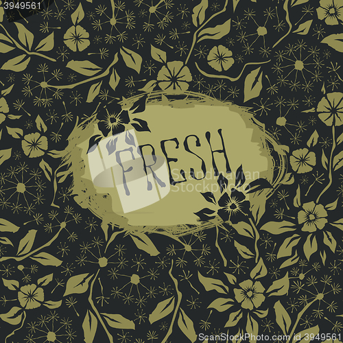 Image of Seamless pattern with flower