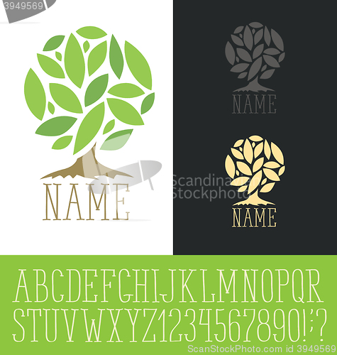 Image of Logotype with font