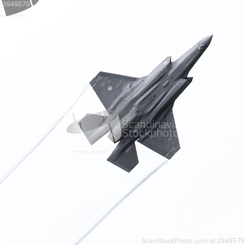 Image of LEEUWARDEN, THE NETHERLANDS - JUNE 10, 2016: F-35 Lightning II f