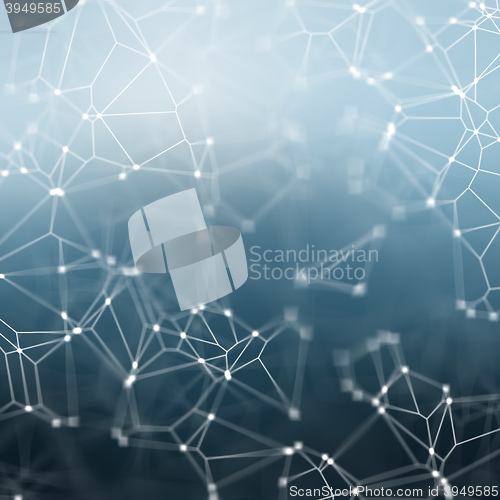 Image of blue abstract network background
