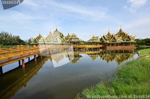 Image of Pavilion of the Enlightened in Ancient city in Bangkok