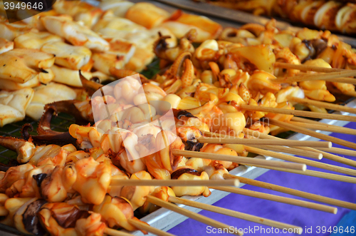 Image of Grilled squids on stick