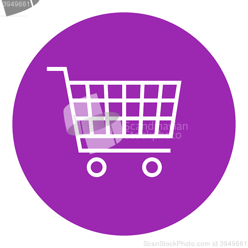 Image of Shopping cart line icon.