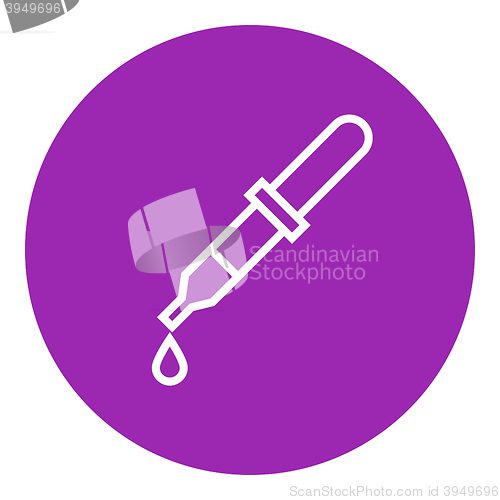 Image of Pipette line icon.