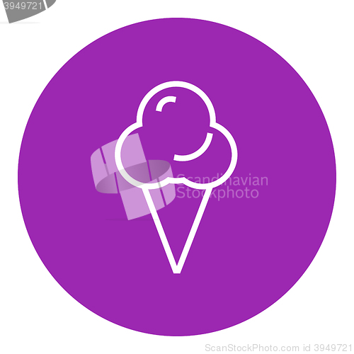 Image of Ice cream line icon.