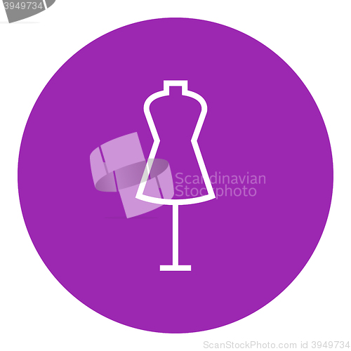 Image of Mannequin line icon.