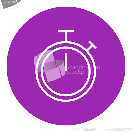 Image of Stopwatch line icon.