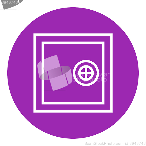 Image of Safe line icon.