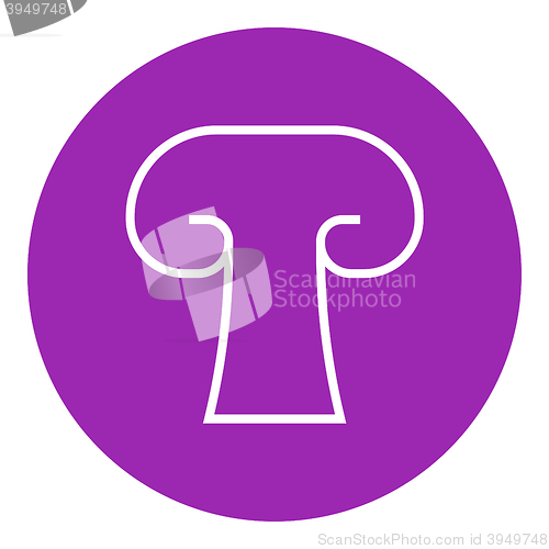 Image of Mushroom line icon.