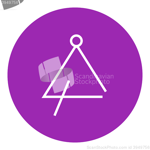 Image of Triangle line icon.