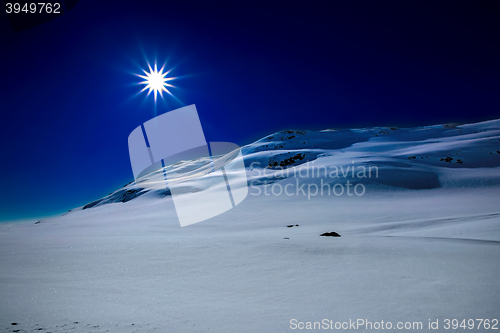 Image of Snow covered mountain