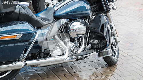 Image of The Blue Motorcycle