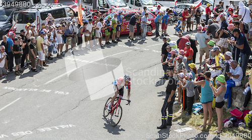 Image of The Cyclist Bob Jungels on Col du Glandon - Tour de France 2015