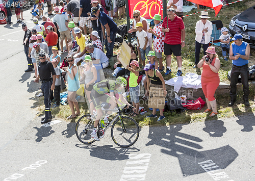 Image of The Cyclist Ryder Hesjedal on Col du Glandon - Tour de France 20