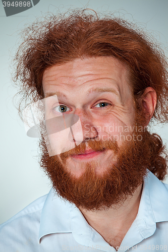 Image of The young man looking at camera