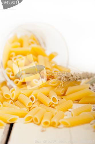 Image of Italian pasta penne with wheat