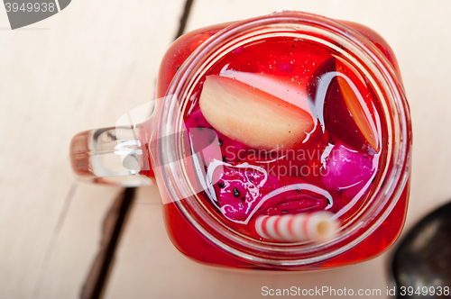 Image of fresh fruit punch drink