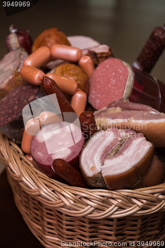 Image of Variety of sausage products