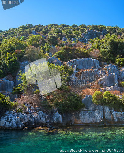 Image of ancient city on the Kekova