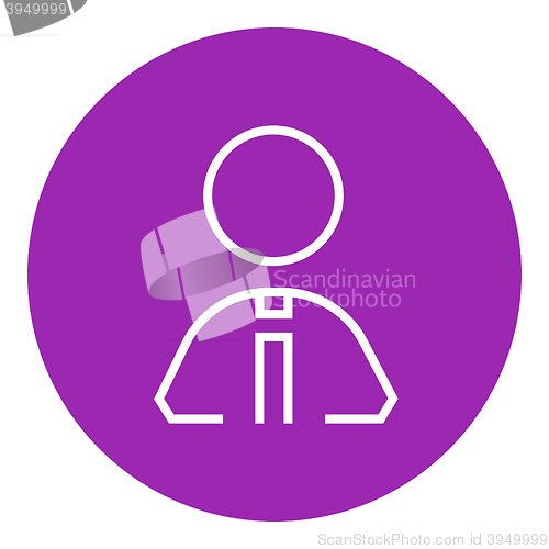 Image of Businessman line icon.