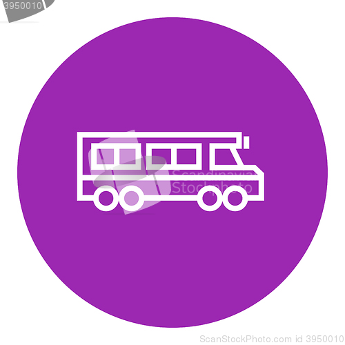 Image of School bus line icon.