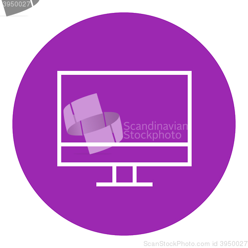 Image of Monitor line icon.