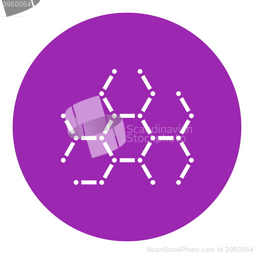 Image of Molecule line icon.