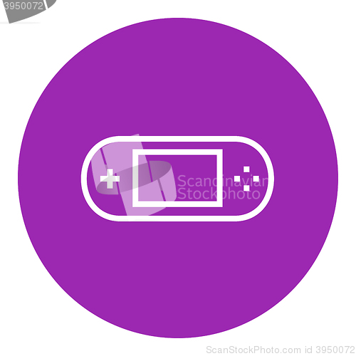 Image of Game console gadget line icon.