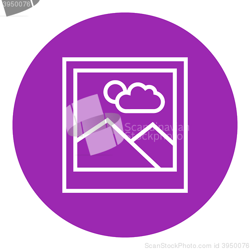 Image of Picture line icon.